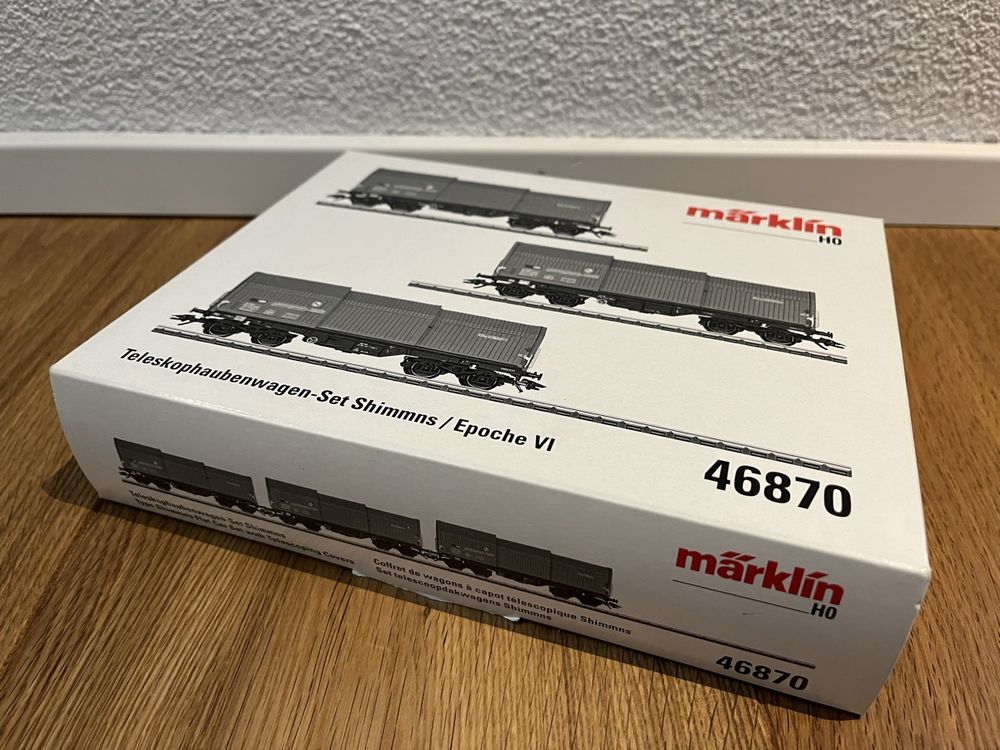 Märklin 46870 - 3x SBB Teleskophaubenwagen Shimmns (Neu (gemäss ...
