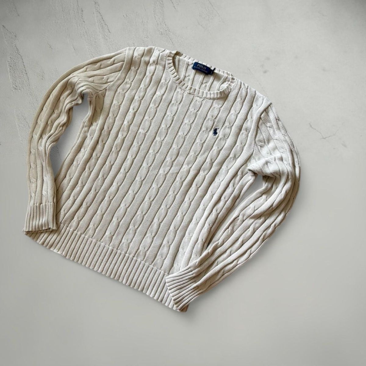 Polo Ralph Lauren Maglioni & Felpe: Polo Ralph Lauren Pullover Zopfmuster Cremeweiss Grösse M – Nuovo (secondo la descrizione) da Basel venduto da archive. 1