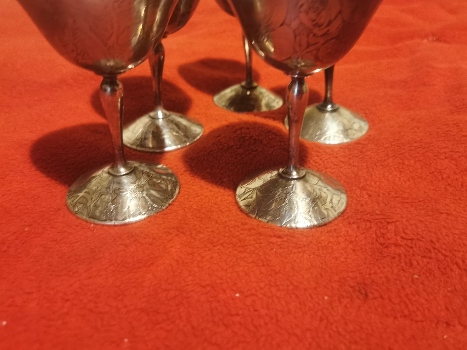 Altro: 5 Champagner Kelche versilbert – Usato da Mellingen venduto da fra_g7y8 2