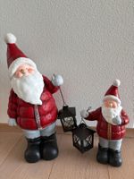 Grosser und kleiner Samichlaus mit Laternen, Weihnachten