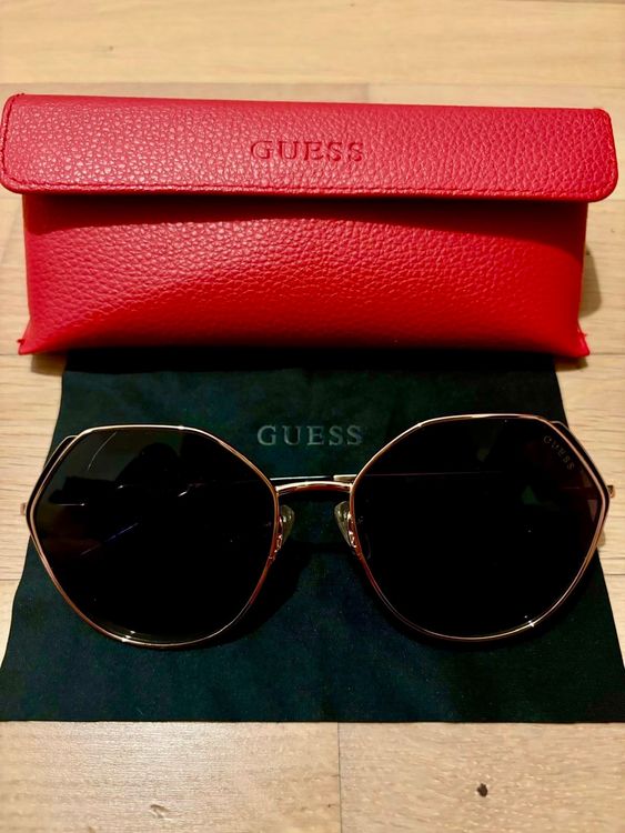 OCCHIALE DA SOLE GUESS GU7462 58 84C - azzurro luc / fumo specchiato - Ottica Diopter Genova