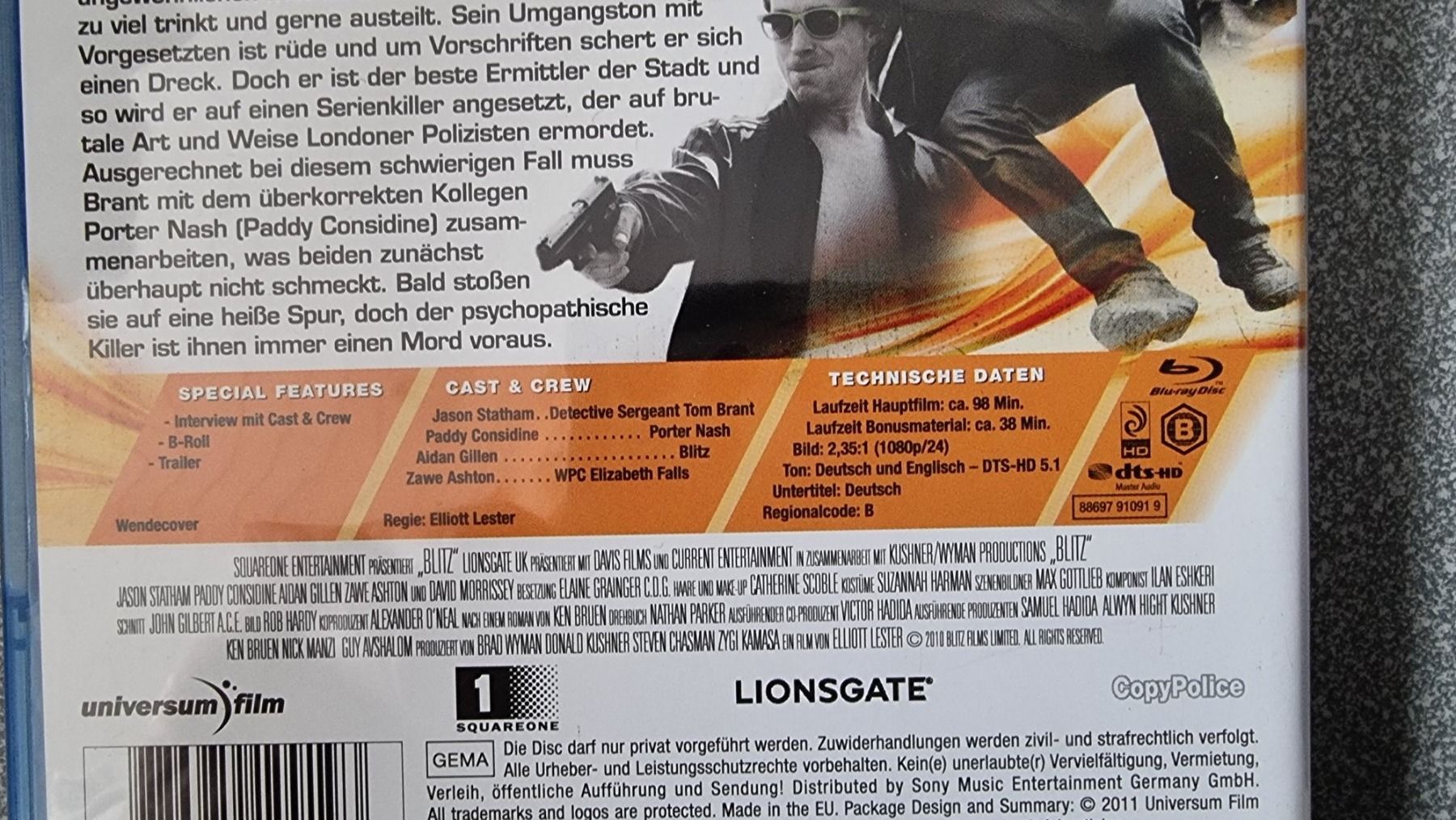 Tutti i DVDs: Blu Ray - Blitz / Jason Statham – Usato da Oetwil am See venduto da fineli2 1