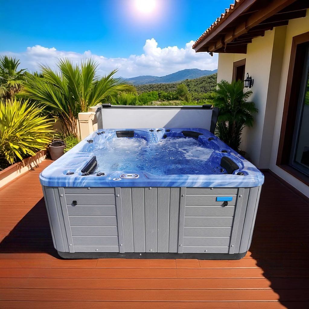 Whirlpool: Outdoor Whirlpool Infinity Gozo Speciale – Nuovo e nell'imballaggio originale da Grenchen venduto da Wellnesspools 2