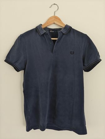 Fred Perry Twin Tipped Polo Shirt - Black & Blue