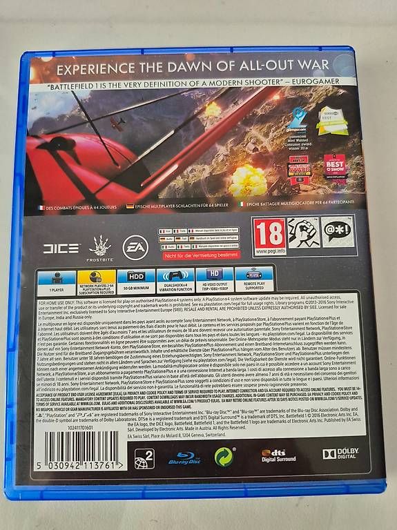 Giochi: Battlefield 1 PS4 – Usato da Horw venduto da Mschaefer 1