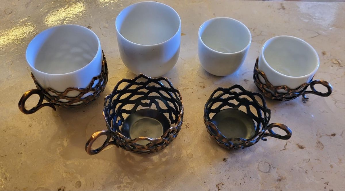Tazze: Objet de table - tasses d’art bronze – Nuovo e nell'imballaggio originale da Bursinel venduto da SeveralLives 5