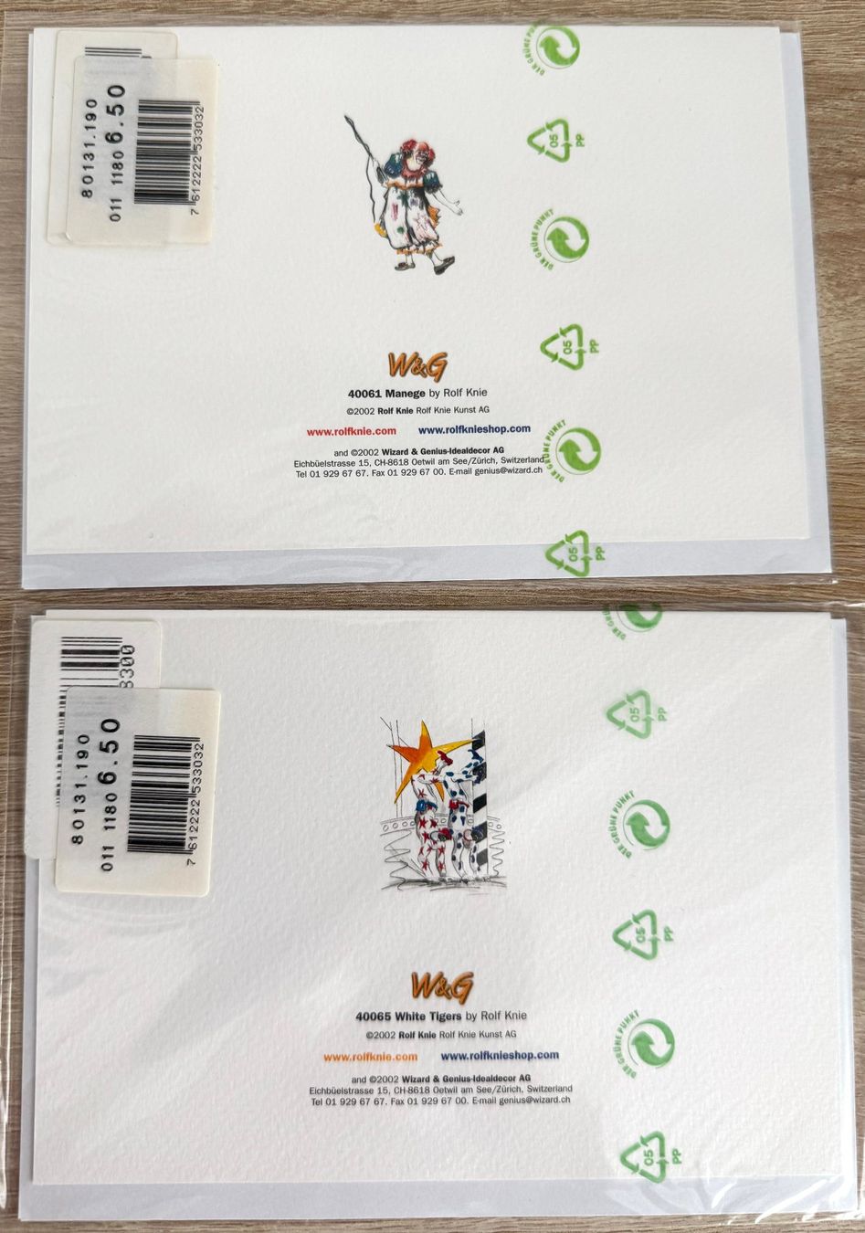 Cartoline: Rolf Knie Karten 2 Stück – Nuovo (secondo la descrizione) da Frauenkappelen venduto da HDPerle 3