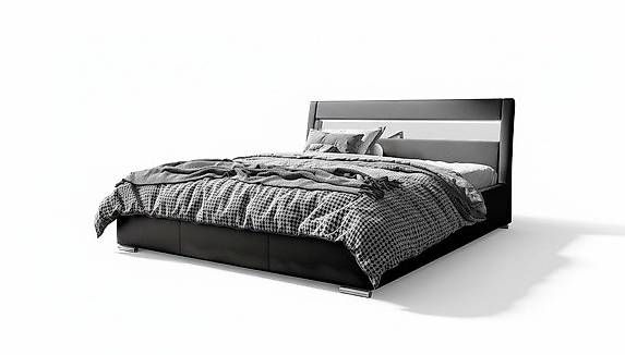 Letti: Modern Wooden Double Bed Frame with Lighting and Storage – Usato da Zug venduto da jvmoebel-schweiz 2