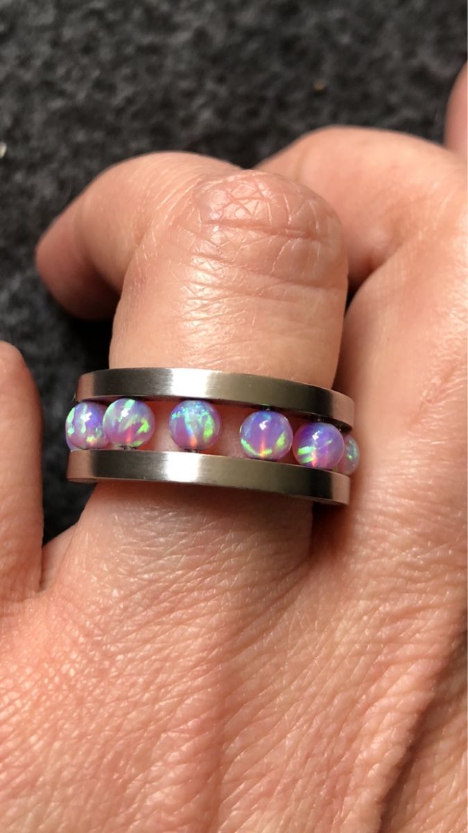 Ringe: Stahlring mit Opalkügelchen – Neu (gemäss Beschreibung) aus Basel von baloon8 3