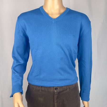 Hugo Boss Pullover V-Ausschnitt Blau