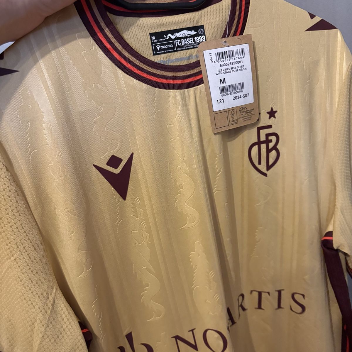 FC Basel Canottiere & Pantaloni: Fc Basel Trikot Macron Basilisk 2024/25 Limitiert  – Nuovo (secondo la descrizione) da Winterthur venduto da LaBodega 6