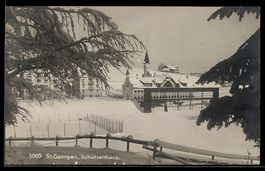 AK St. Georgen, Schützenhaus im Schnee