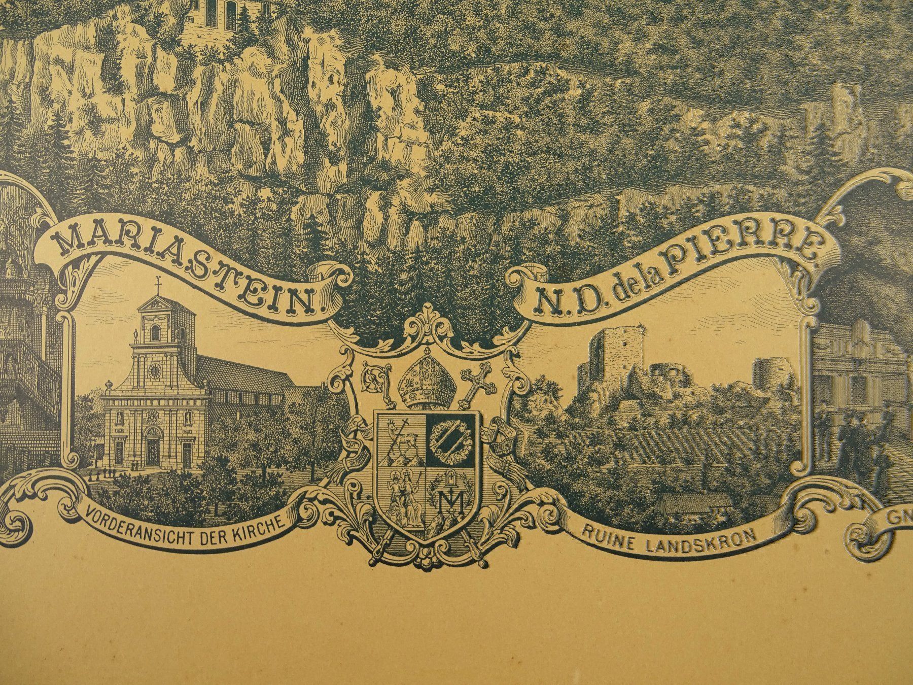 Grafica & Litografie: MARIASTEIN SOLOTHURN, LITHOGRAPHIE ~1900 – Usato da Grüningen venduto da Kartensammler 4