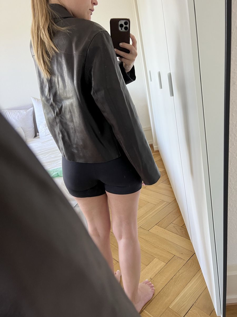 Mango Giacche: Veste chocolat faux cuir Mango – Nuovo (secondo la descrizione) da Genève venduto da MinimalistDressing 4