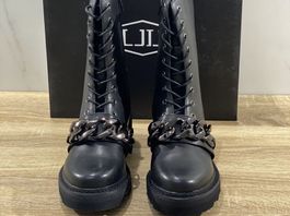 Bottes Cult Grace Chain Leather Black Women's Taille 37