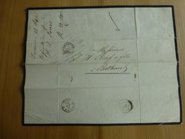 Tavannes, Brief nach Berthoud  ( Burgdorf )1862