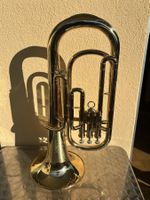 Tenorhorn C. Giant Messing goldfarben gebraucht im Koffer