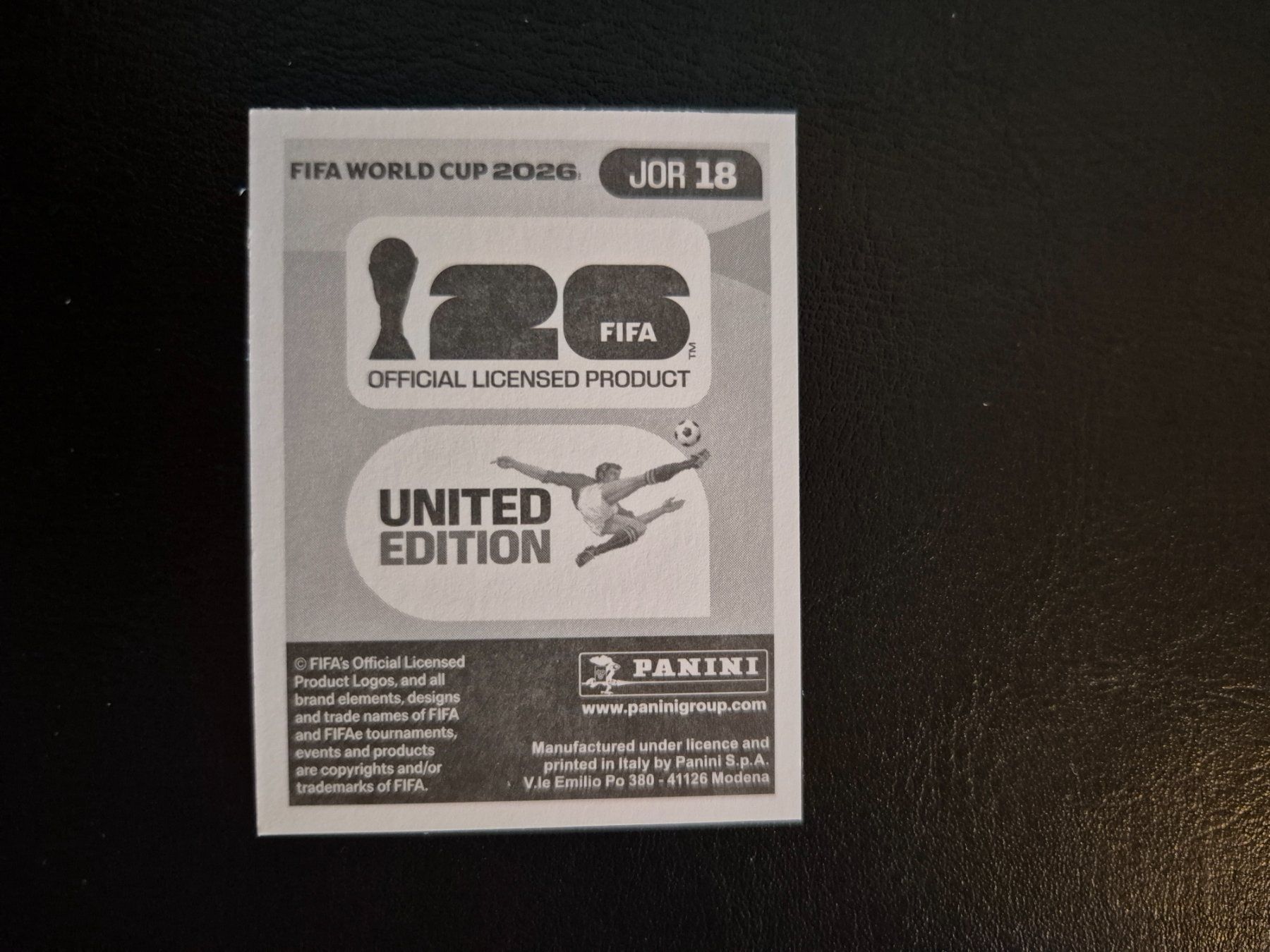 Panini Carte collezionabili: Panini WM 26 JOR 18 – Nuovo (secondo la descrizione) da Rorschacherberg venduto da AJ3108 1