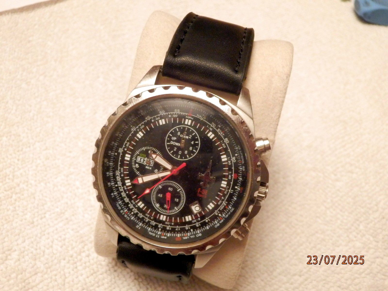 Swiss Orologi: F-5E Tiger II, Kampfjetuhr, Quartz, Datum, Chronograph, 46mm – Usato da Ueberstorf venduto da dinbau 2