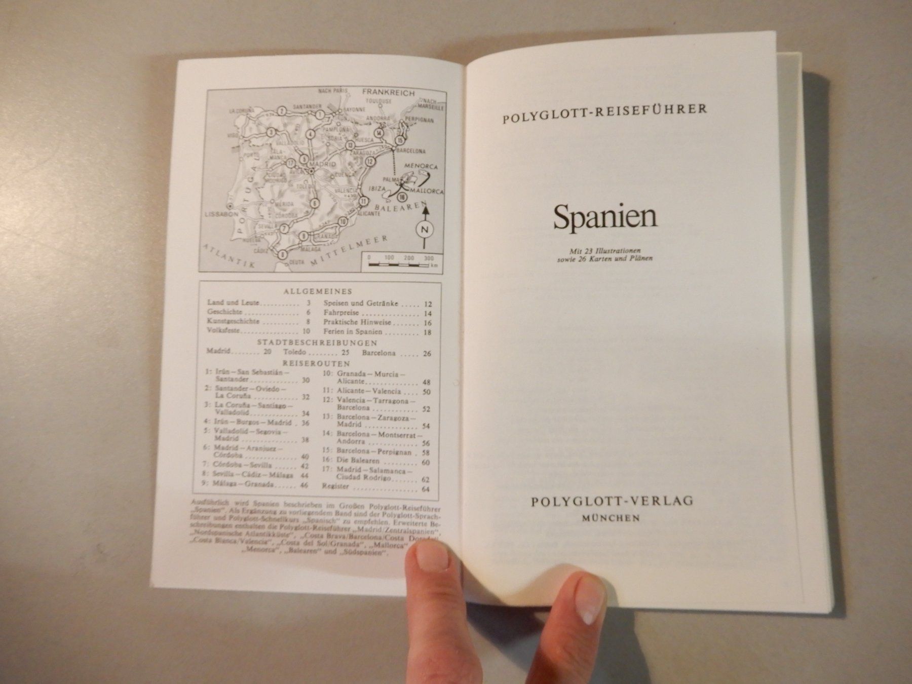 Bücher: Reiseführer Spanien Polyglott mit 28 Illustrationen 1978 – Gebraucht aus Erstfeld von Mario_boe0 1