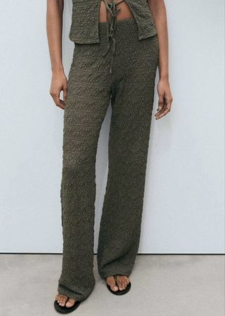 Mango Stoffhose khaki