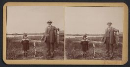 Stereo-Fotografie Vater und Tochter mit 