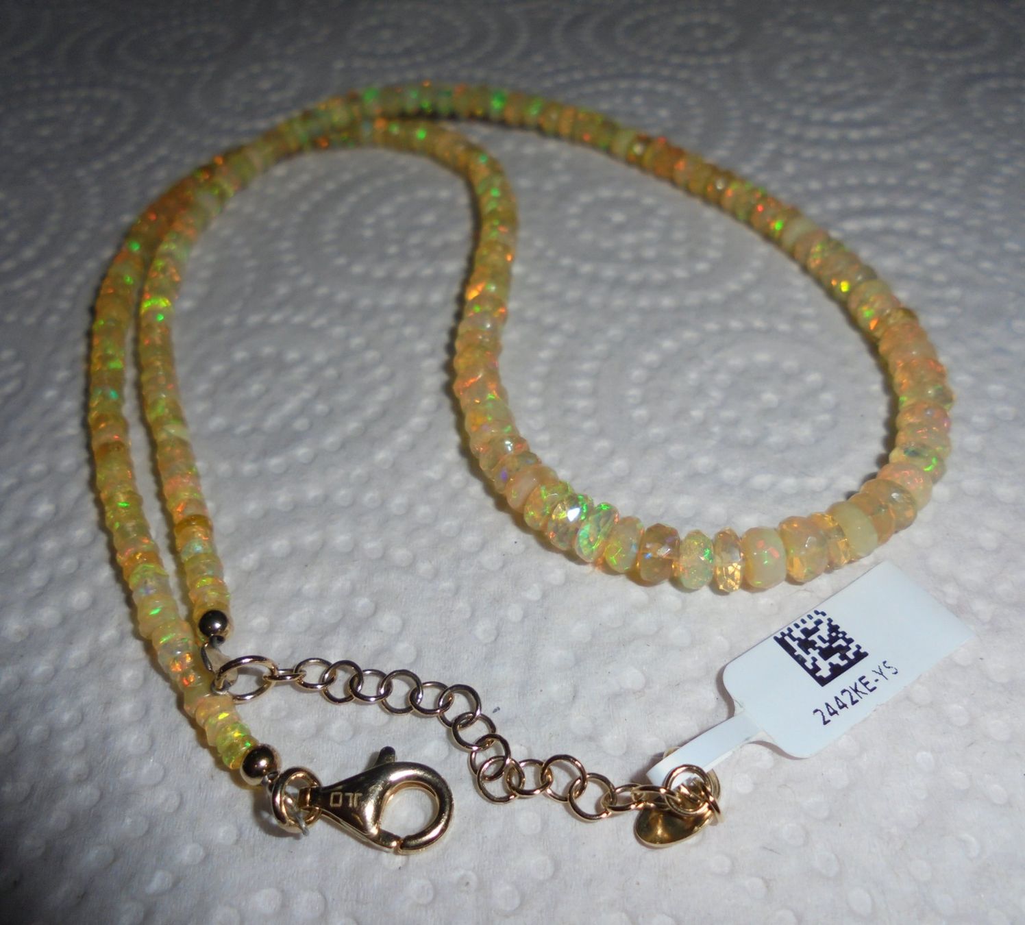 Catenine: Echtschmuck; Welo-Opal Halskette – Nuovo (secondo la descrizione) da Zuchwil venduto da maumauchi 6