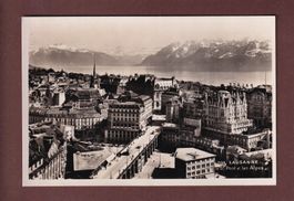 LAUSANNE - Vue partielle et les Alpes