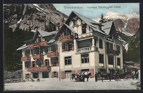 Ansichtskarten: Guttannen, Kurhaus Handeggfall-Hotel an  – Gebraucht aus Berlin von bartko-reher