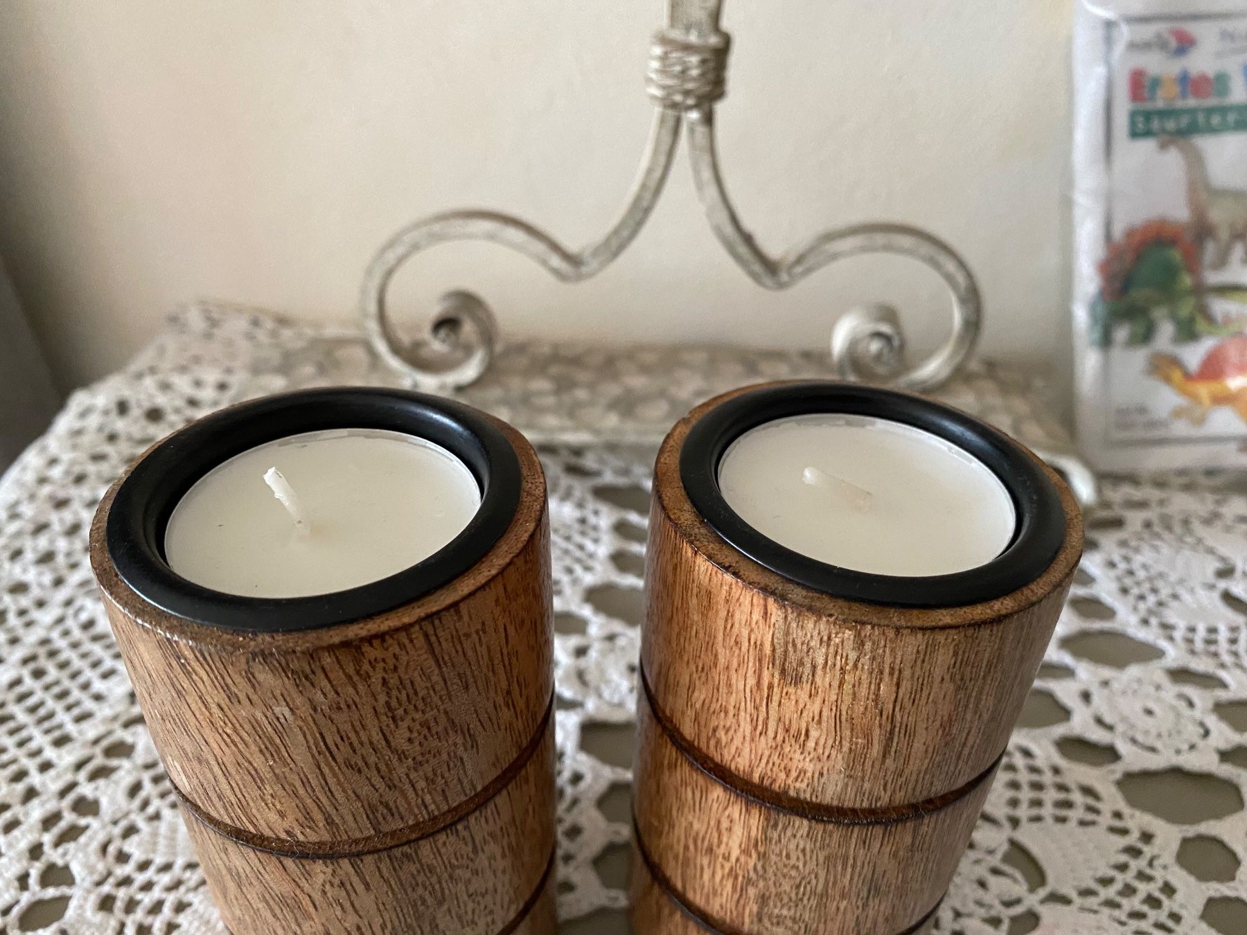 Portacandele: 2 Kerzenhalter Holz – Nuovo (secondo la descrizione) da Balsthal venduto da Uroby 2