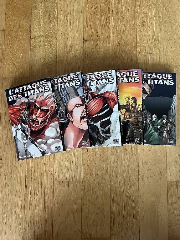 Comics: L'Attaque des Titans tomes 1-5 – Gebraucht aus La Tour-de-Peilz von Nartan