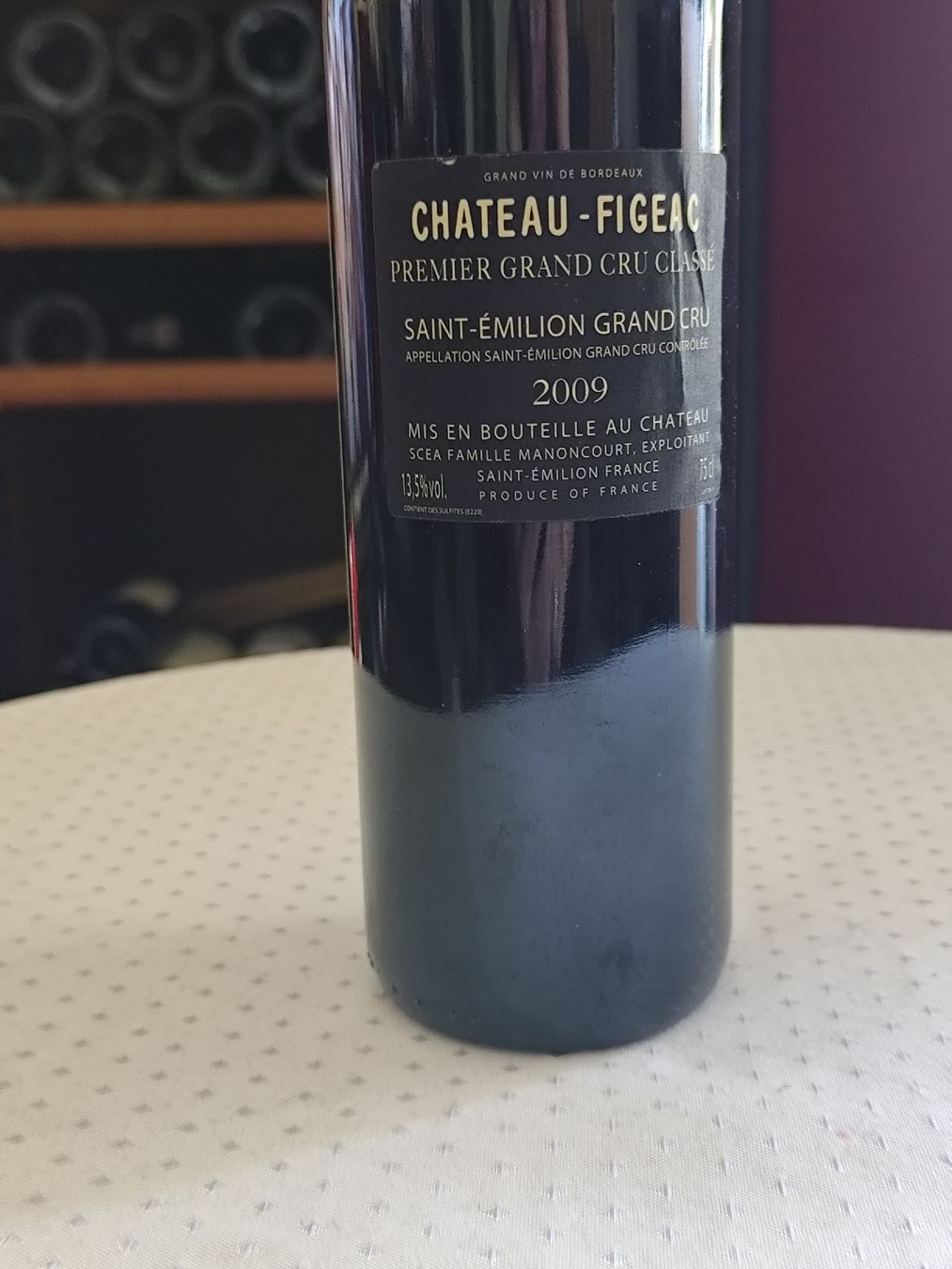 Vino: 1flasche Chateau Figeac 2009 – Nuovo (secondo la descrizione) da minusio venduto da Birraio 1