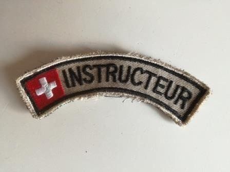 Plaketten & Abzeichen: Schulterabzeichen "INSTRUCTEUR" – Gebraucht aus Sursee von Ursus_LU