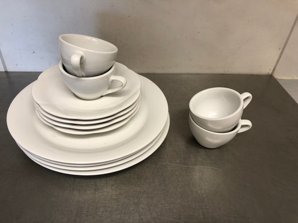 Espressotassen mit Unterteller und Dessertteller ,4 Stück | Kaufen auf ...