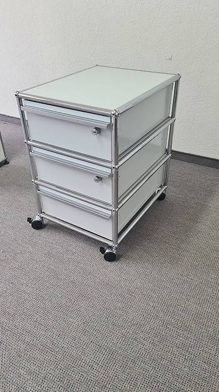 Korpus: USM Haller Rollcontainer weiss, 3 Schubladen – Gebraucht aus Gwatt (Thun) von inf_hgc8 2