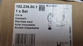 Set Geberit 152.236.00.1 acier inoxydable 0.6 l/s neuf