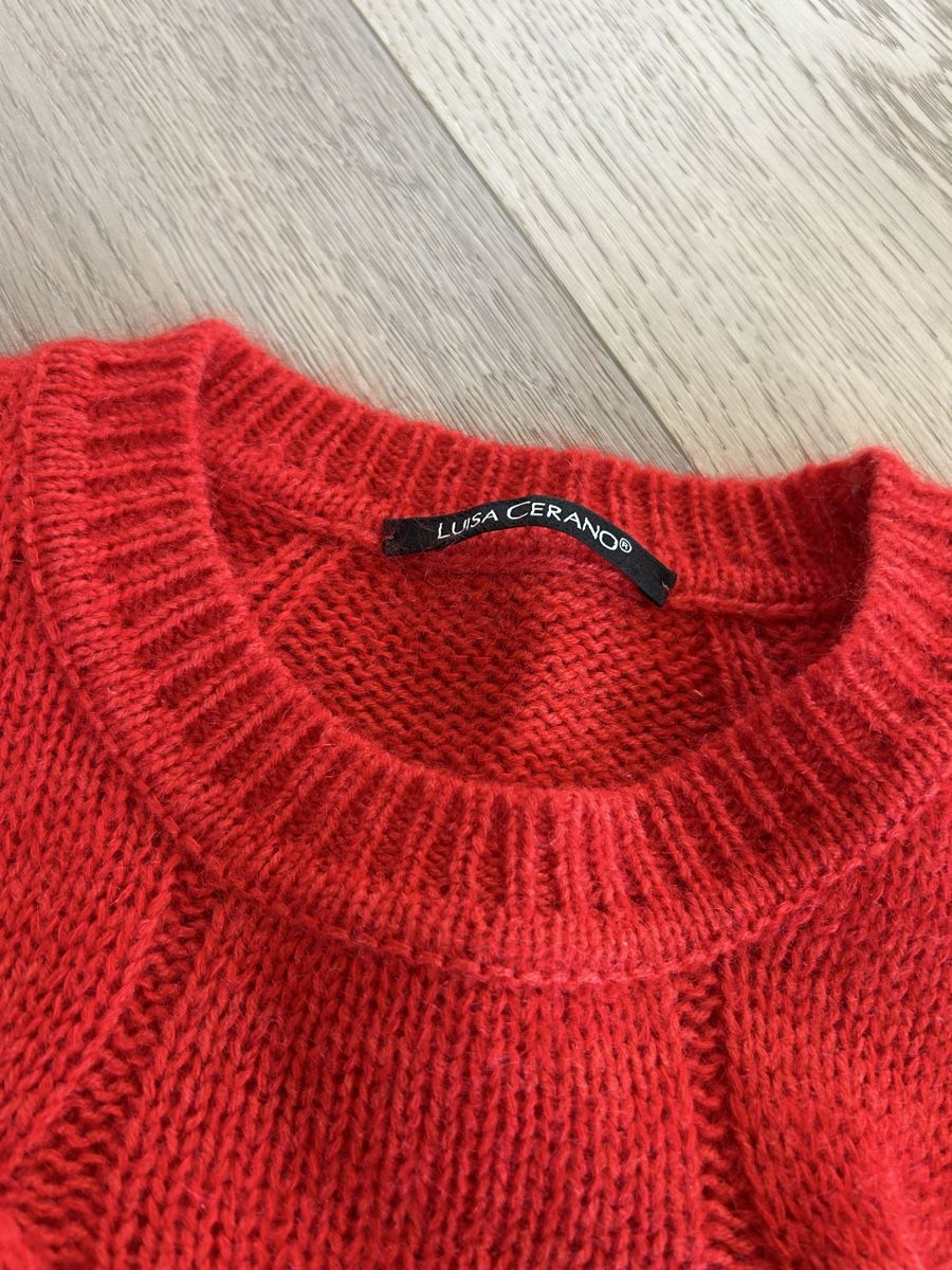 Luisa Cerano Maglioni & Felpe: Luisa Cerano Strick Pullover rot Gr. 38 – Usato da Zug venduto da Gibbi80 1