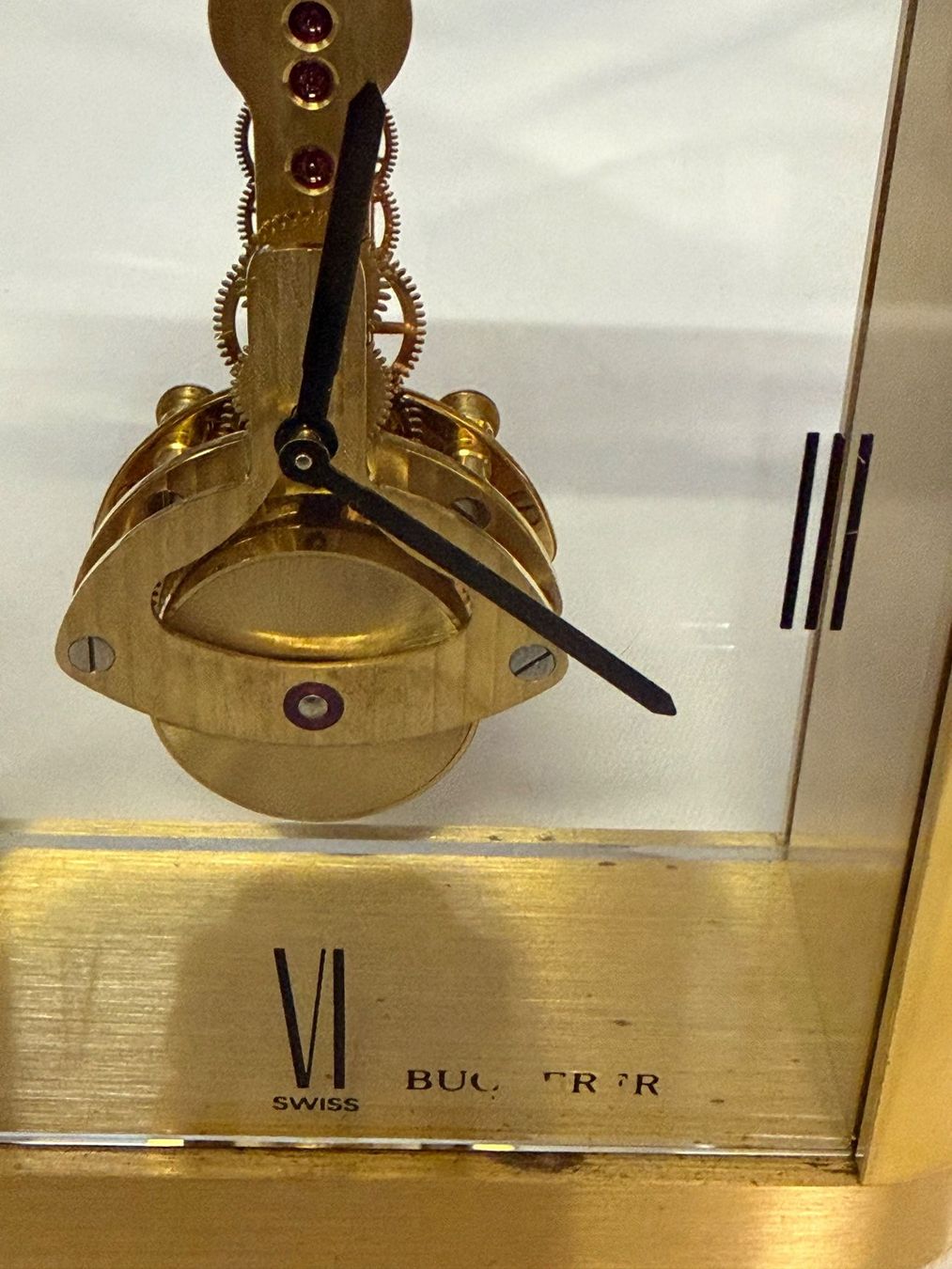 Bucherer Pendules & Horloges murales: Tischuhr Bucherer Messinggehäuse – D'occasion à Ebikon par Berku 2