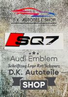 Audi SQ7 Emblem Schriftzug Logo NEU in Rot/Schwarz glänzend