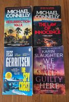 4 Bücher Michael Connelly, Tess Gerristen, Karin Slaughter