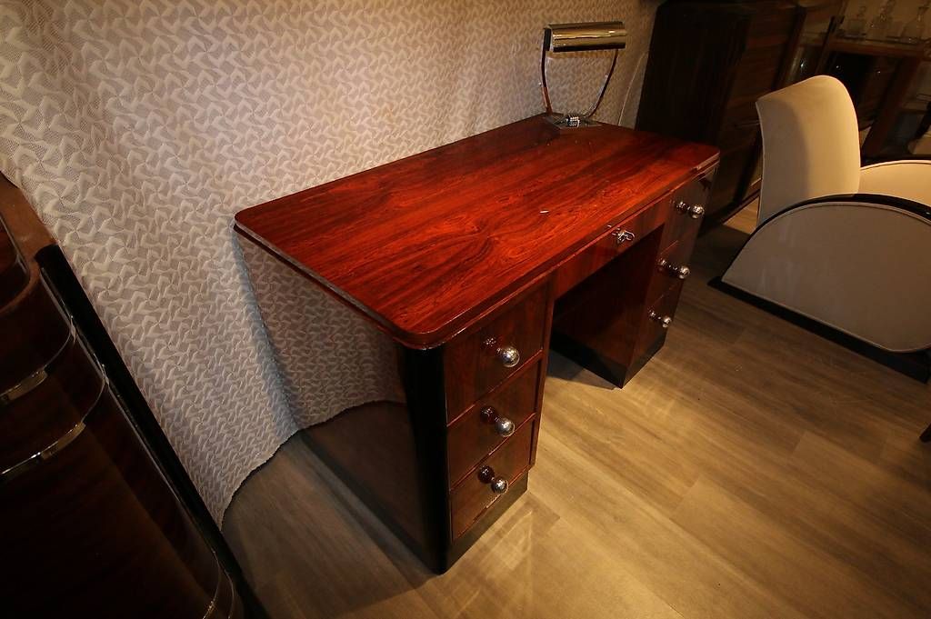Scrivanie: Bureau art déco en palissandre de Rio  – Usato da Mollens VD venduto da espritartdeco 4