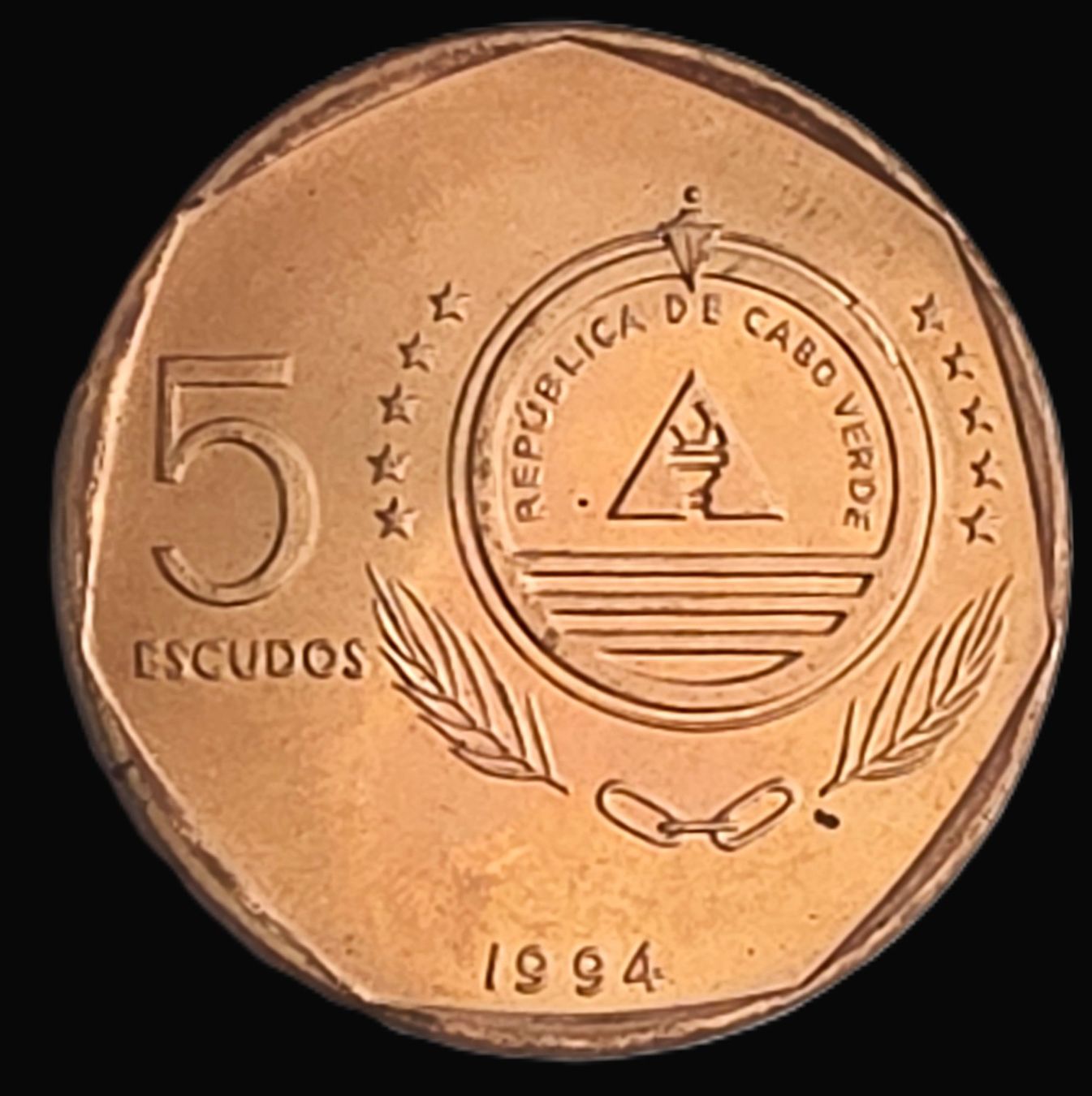 Toutes les monnaies: CAPO VERDE 5 ESCUDOS 1994 – D'occasion à Winterthur par Creso70 1