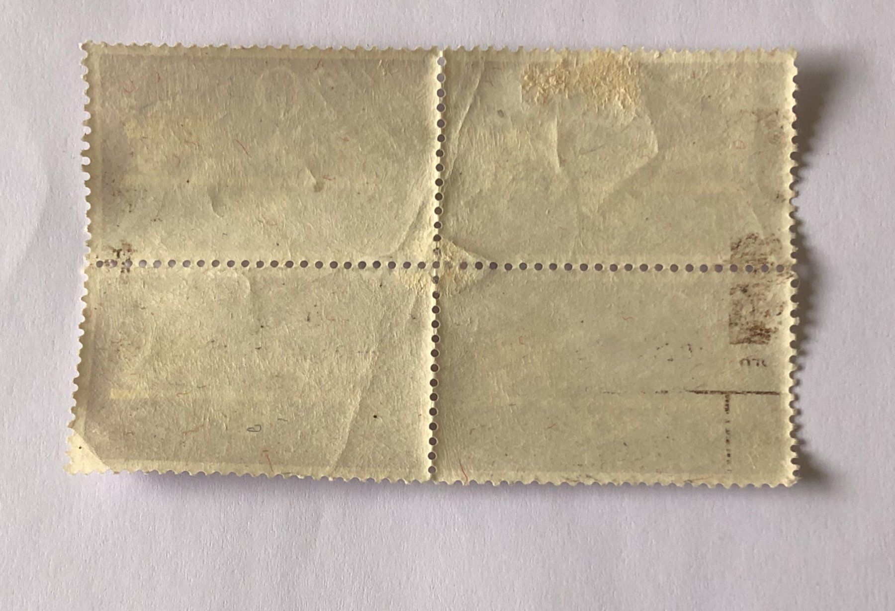 Tutti i francobolli: 4er Block Nr.292 mit Stempel 1949 Postjubiläum    – Usato da Aarau venduto da Billa007 1