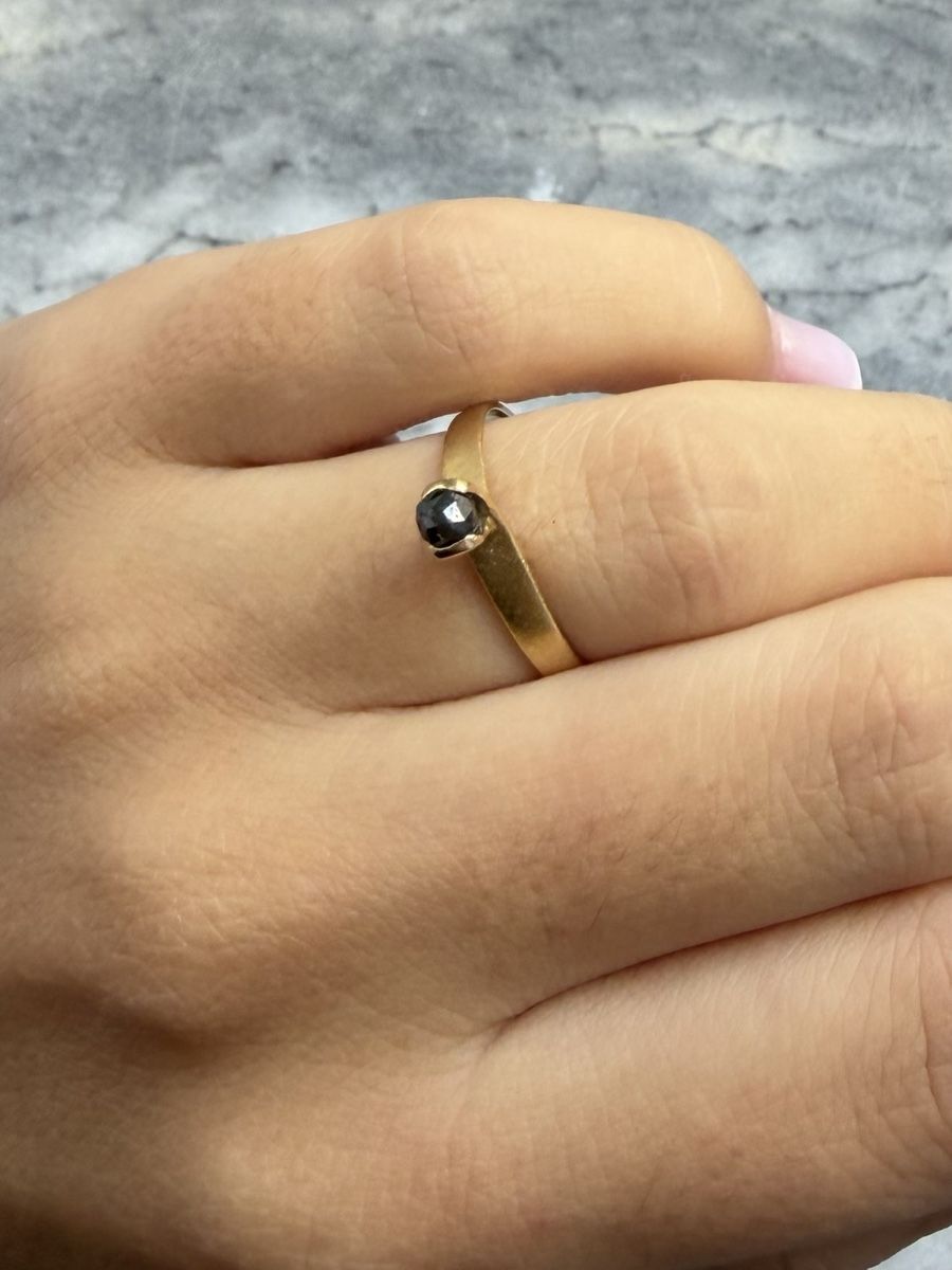 Ringe: Goldring 750 mit schwarzem Diamant – Gebraucht aus Muri b. Bern von Ameliaa83 6