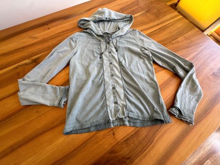 NILE edel Damen Kaupuzenjacke mit Mesh Jersey Seide Gr. XS