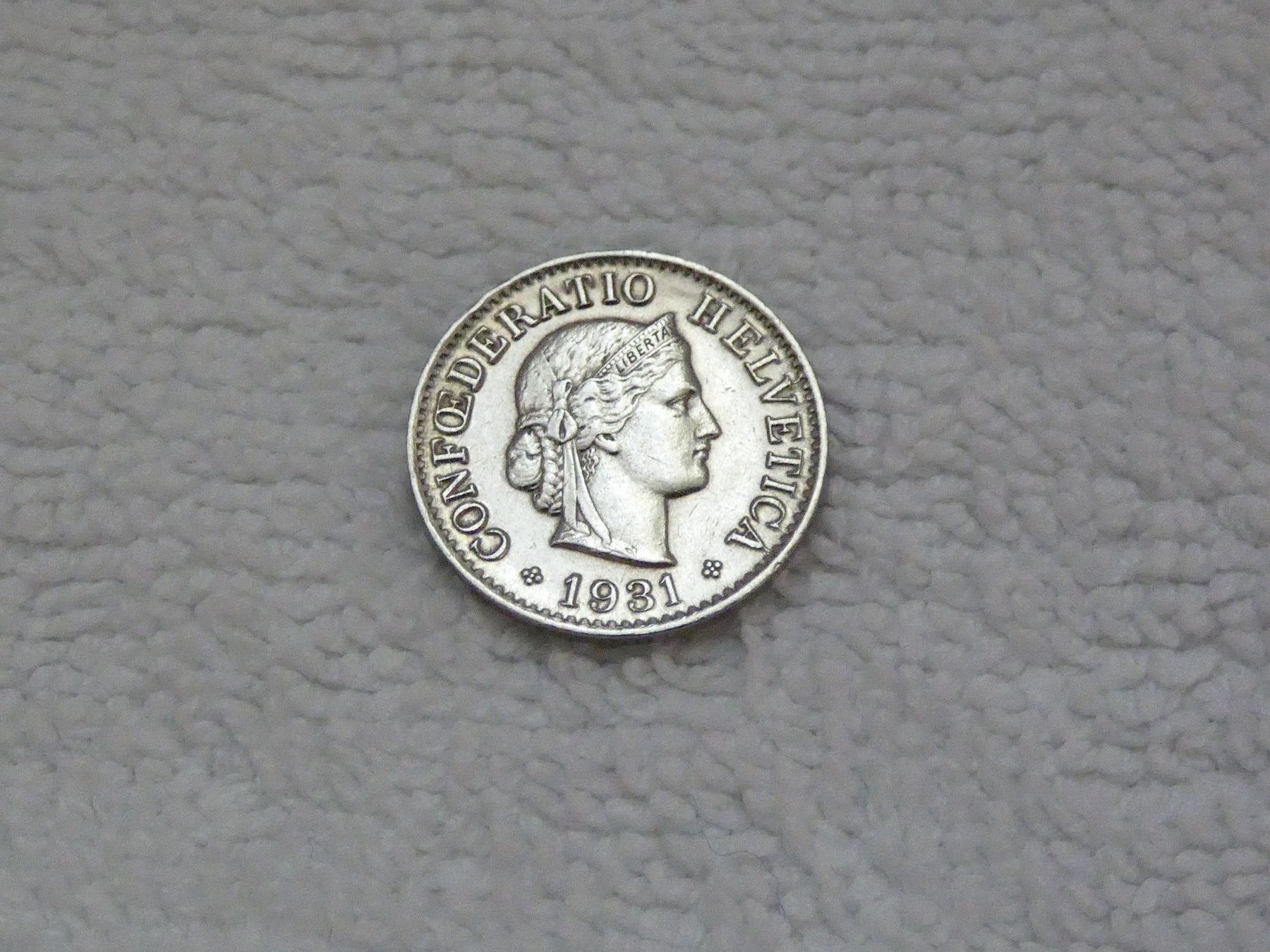 Tutti le monete: 5 centimes/rappen 1931 – Usato da Nyon venduto da Ilmi09