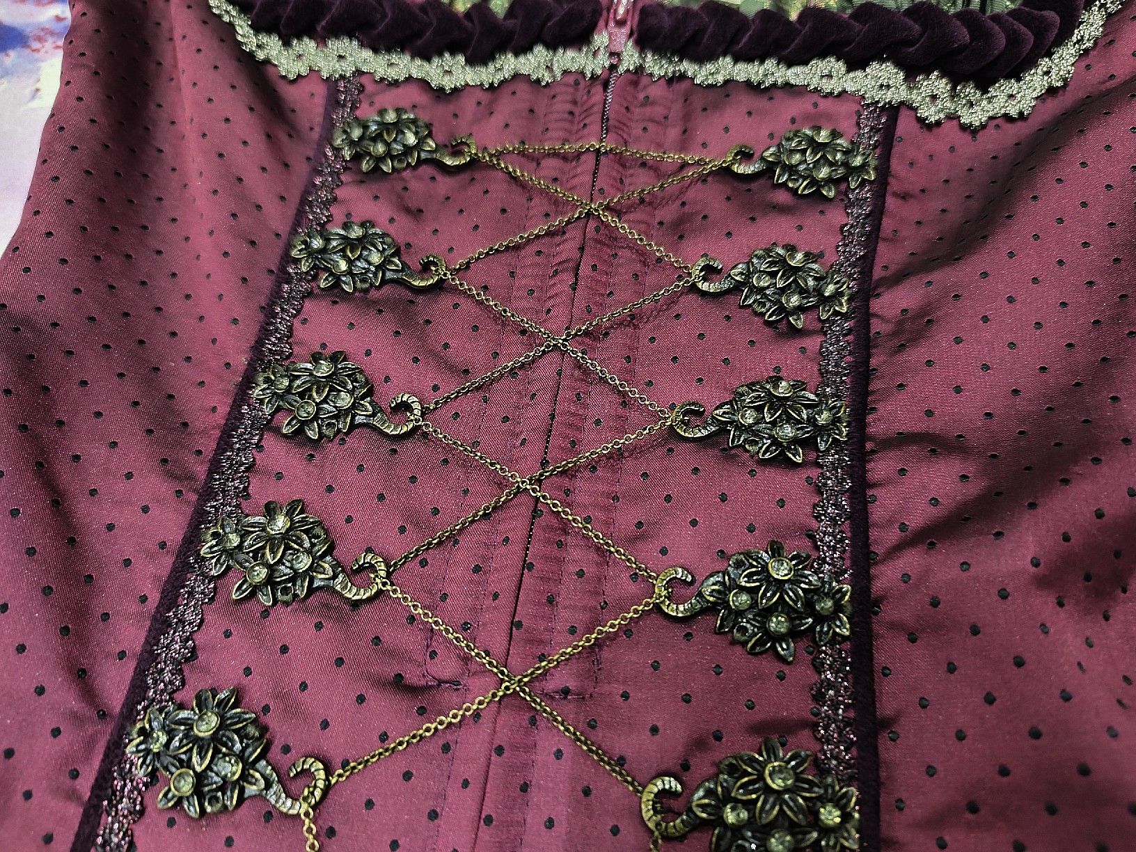 Krüger Vestiti: Trachtenmieder Krüger, Gr. 30 – Nuovo e nell'imballaggio originale da Dussnang venduto da Rosenfee50 5