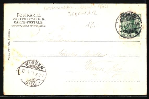 Cartoline postali: Grusskarten-AK Montabaur, Bischöfliches – Usato da Berlin venduto da bartko-reher 1