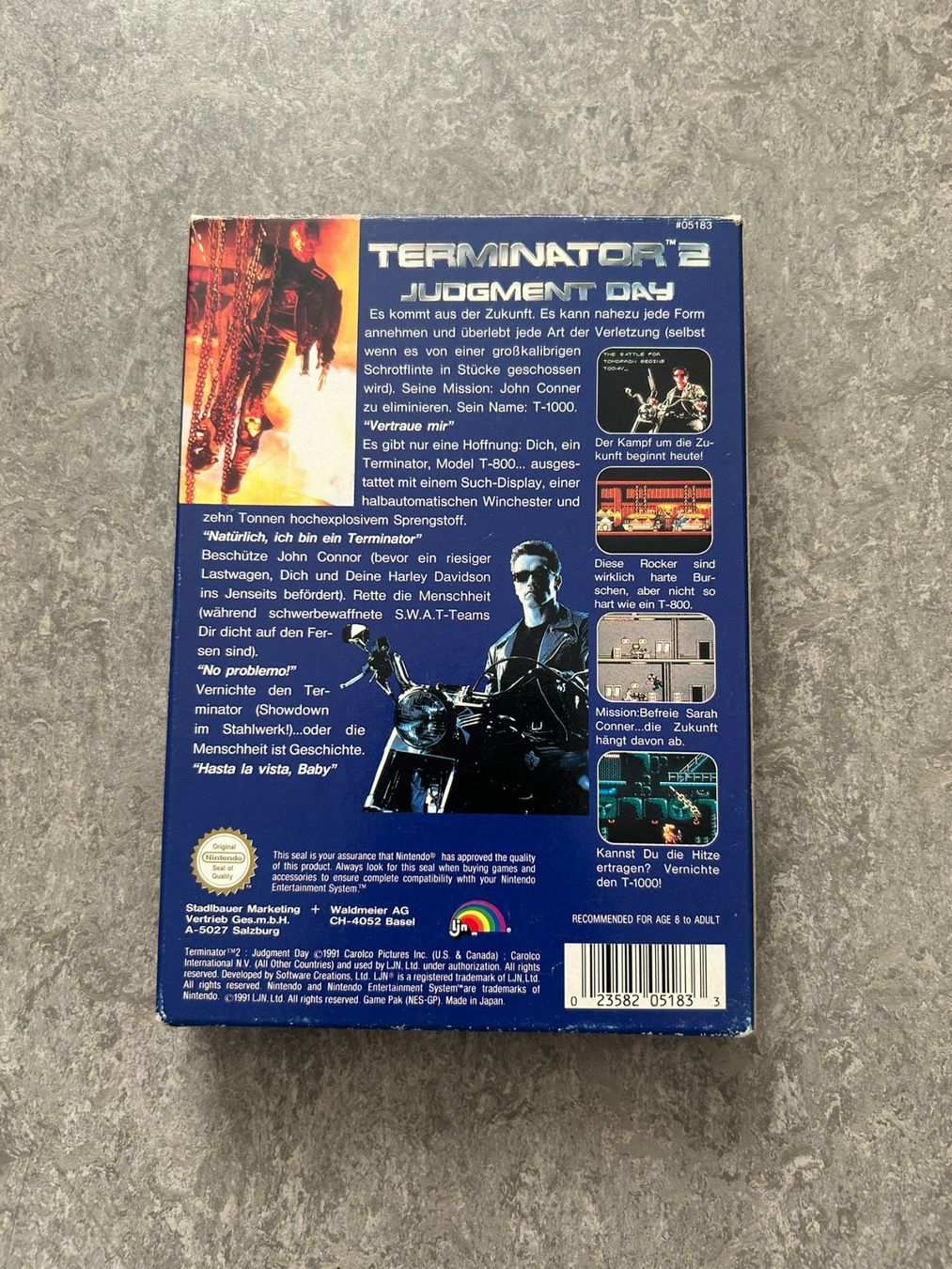 Nintendo Giochi: Terminator 2 Judgment Day NES CIB – Usato da St. Gallen venduto da bubblybee 2