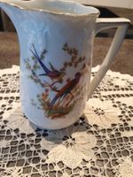 Vintage Porzellan Krug mit Vogelmotiven - Top Zustand!